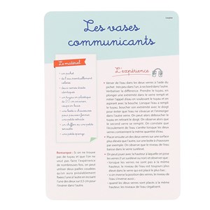 Les expériences des sciences