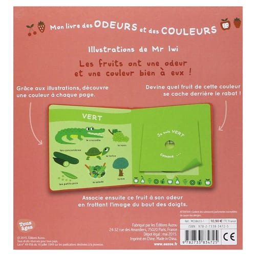 Mon Livre des odeurs et des couleurs (Éditions Auzou) - Image 1