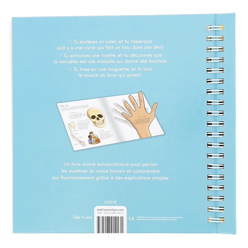 Le grand livre animé du corps humain (Éditions Milan Jeunesse) - Image 1