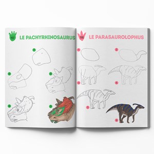 Mes 300 modèles à dessiner dinosaures