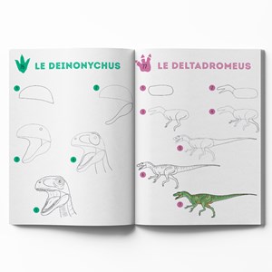 Mes 300 modèles à dessiner dinosaures