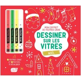 Coffret dessiner sur les vitres Noël