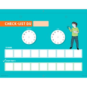 Tableau rituels de la journée