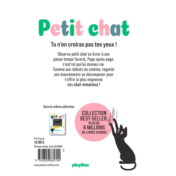 Mon 1er livre cinémagique Petit chat (Éditions Playbac) - Image 1