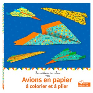 Avions en papier à colorier et à plier