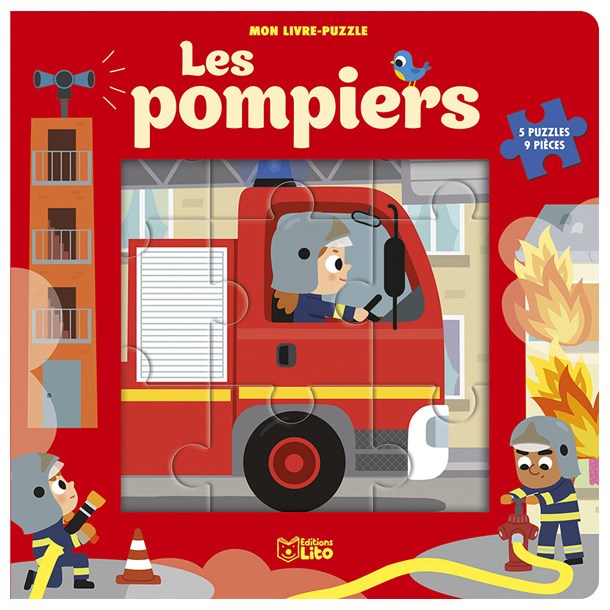 Editions Lito - Livre puzzle Les pompiers