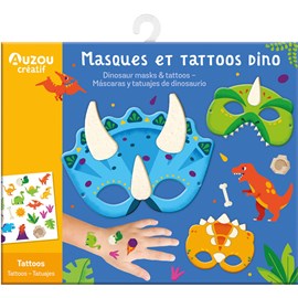 Coffret masques et tatouages dino