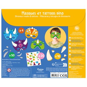 Coffret masques et tatouages dino