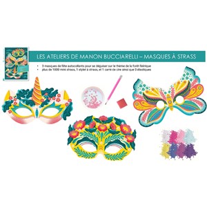 3 masques de fêtes à décorer