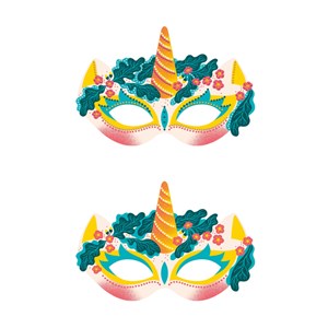 3 masques de fêtes à décorer