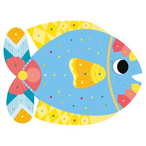 Gommettes métallisées poissons d'avril