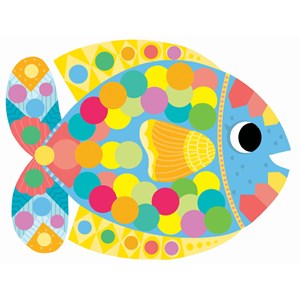 Gommettes métallisées poissons d'avril