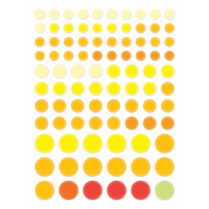 Gommettes métallisées poissons d'avril