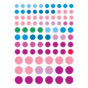 Gommettes métallisées poissons d'avril