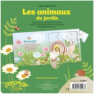 Les animaux du jardin livre-puzzle