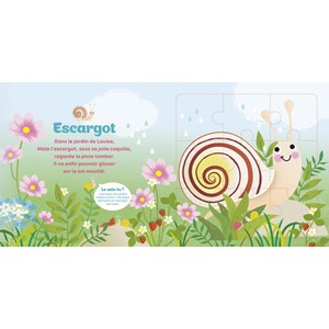 Les animaux du jardin livre-puzzle