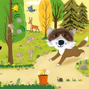 Petit loup dans la forêt