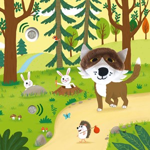 Petit loup dans la forêt