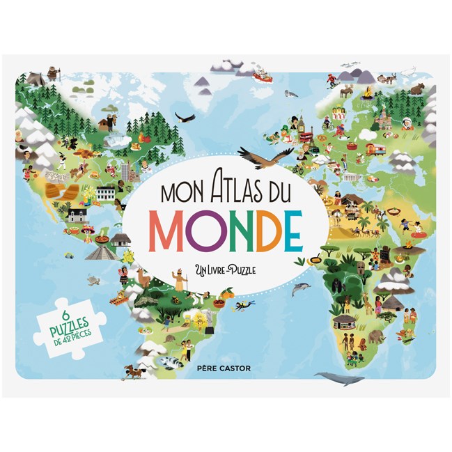 Mon Atlas du Monde livre-puzzle
