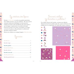 Coffret barrettes paillettes licornes 