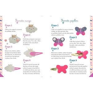 Coffret barrettes paillettes licornes 