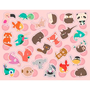 300 gommettes bébés animaux