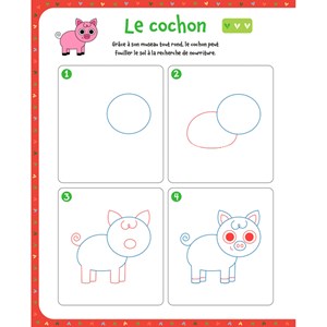 Je dessine, j’efface animaux de la ferme