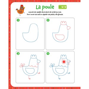 Je dessine, j’efface animaux de la ferme