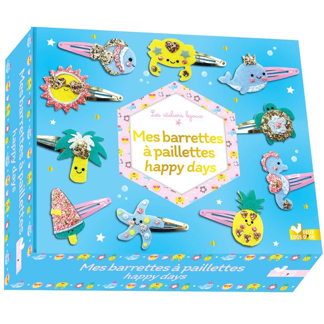 Coffret barrettes à paillettes