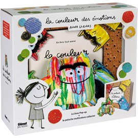 Coffret la couleur des émotions pop-up et peluche multicolore