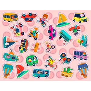 Coffret 300 gommettes Les transports