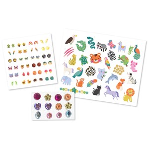 Pochette Total look tattoos et strass animaux Auzou