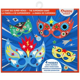 Masques à décorer Le gang des super héros