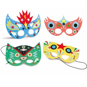 Masques à décorer Le gang des super héros