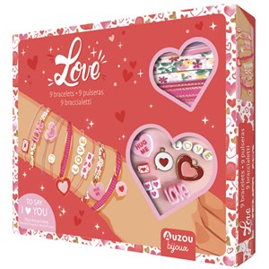 Coffret Mes jolis bijoux à fabriquer Love Auzou