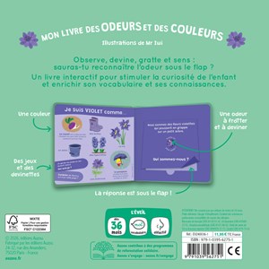 Mon livre des odeurs et des couleurs Le printemps