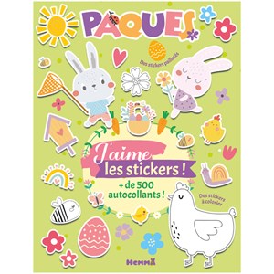 Livre J'aime les stickers avec plus de 500 stickers de Pâques