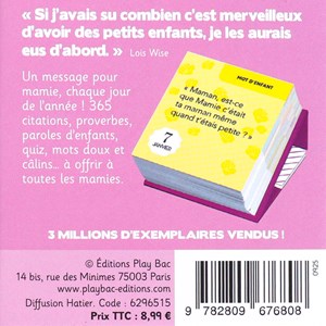 Mini calendrier 365 petits mots pour Mamie