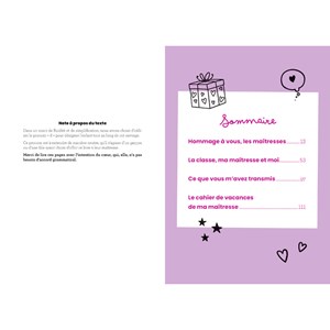 Livre cadeau à remplir Maîtresse préférée