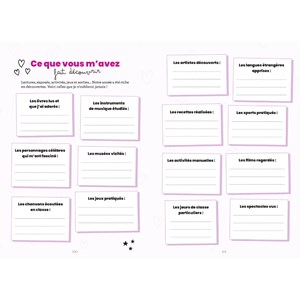 Livre cadeau à remplir Maîtresse préférée