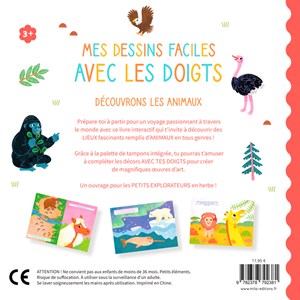 Mes dessins faciles avec les doigts - Découvrons les animaux