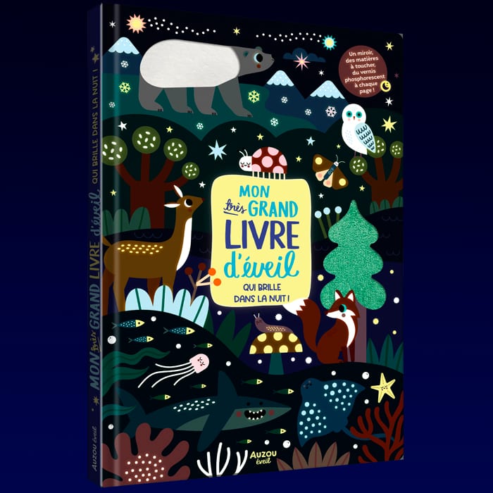 Mon très grand livre d'éveil qui brille dans la nuit ! (Auzou Editions) - Image 1