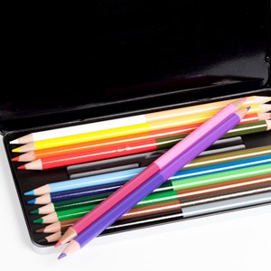 Boîte de crayons de couleurs