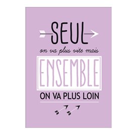 Carte Seul on va plus vite