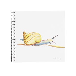 Carnet blanc escargot