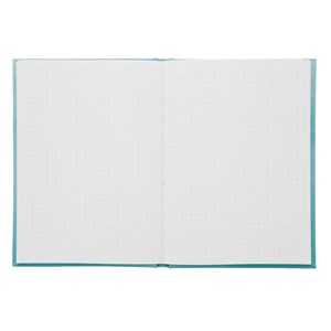 Cahier Bullet Journal bleu aquarelle