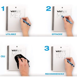 Carnet réutilisable Why Note Candid