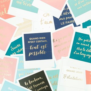 Carte format polaroid