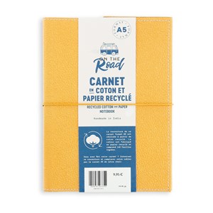 Cahier rechargeable coton Jaune