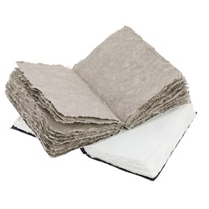 Carnet de notes lin indigo